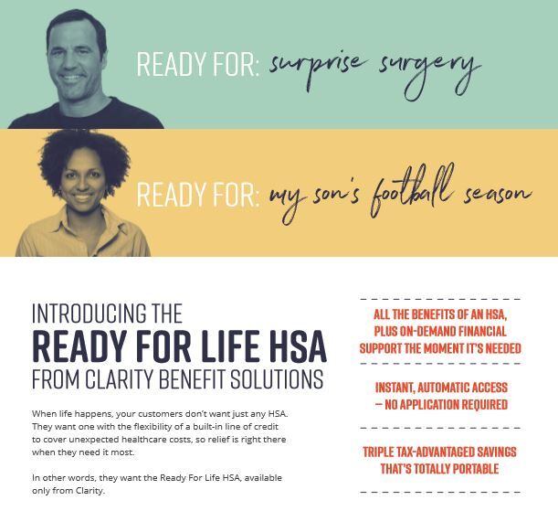 Clarity Benefit Solutions Introduces the Ready For Life HSA